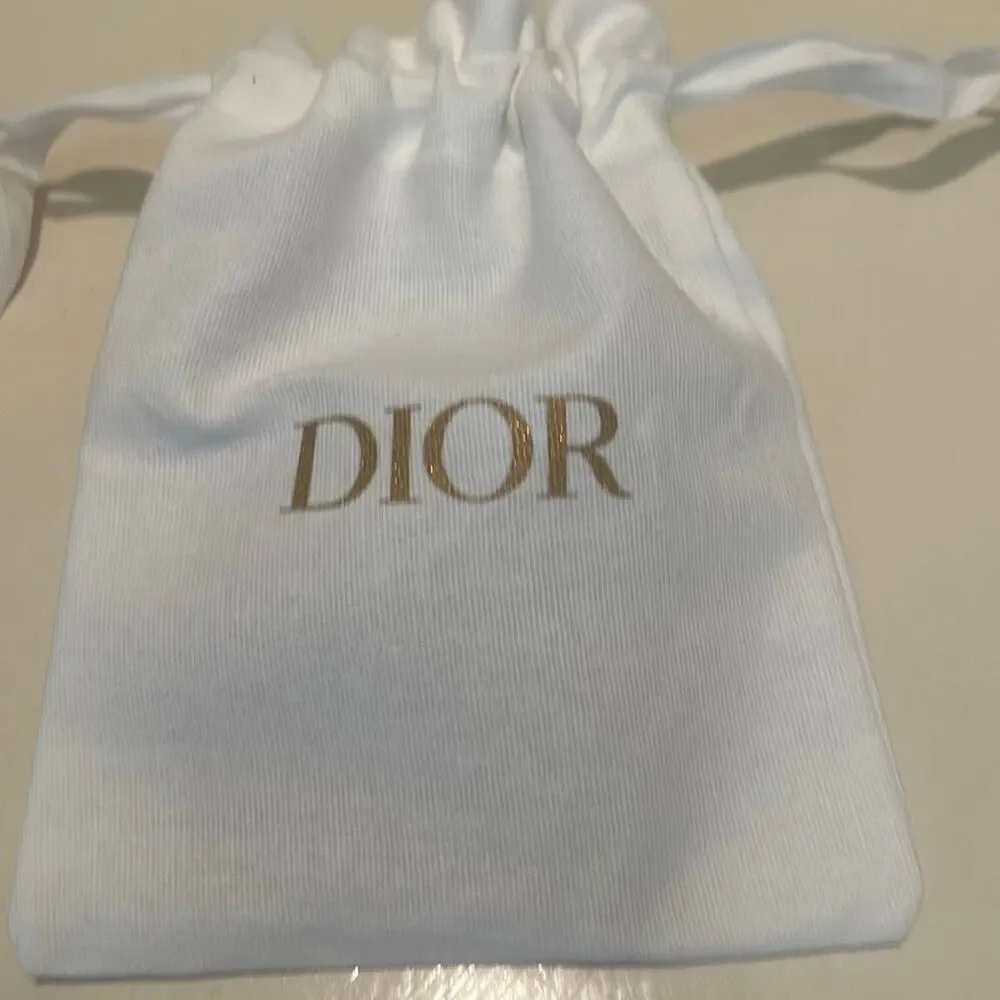 Dior Prestige Leather Card Holder Rose Cut Brown Black Star Heart Charm Luxury